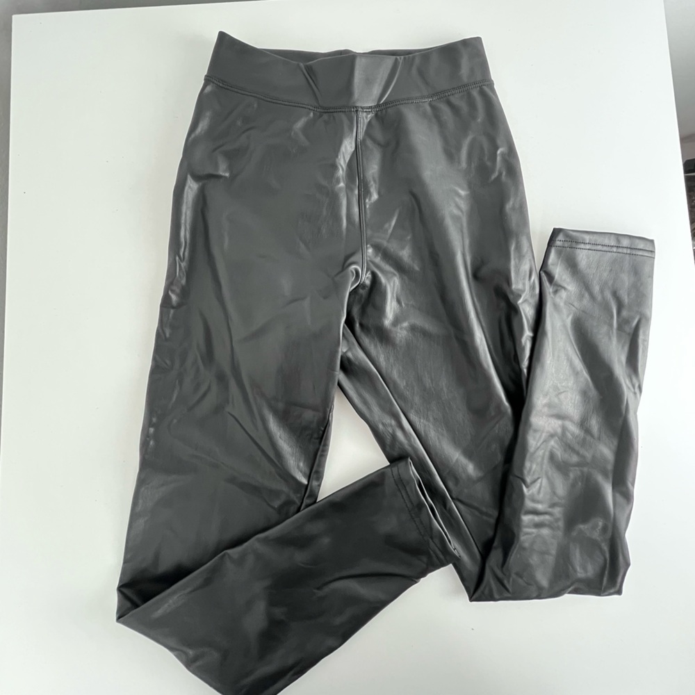Ci Sono Black Faux Leather High-Waist Leggings Size S – Moto Biker Y2K Edgy Pant